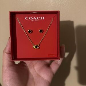 Coach earrings and necklace 
Send offers 

Perfect gift

Brand new
#coach